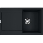 Sink Granite 78x50 left / right nested 1 bowl, color: Black Granite Sink Granite 78x50 left / right nested 1 bowl, color: Black Granite