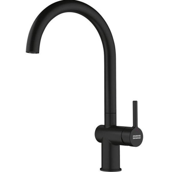 Kitchen tap Deck-mounted material: Brass J-Spout, color: Black surface: Matt Deck-mounted Kitchen tap Deck-mounted material: Brass J-Spout, color: Black surface: Matt Deck-mounted