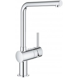 Kitchen tap Deck-mounted material: Brass, color: Chrome surface: Glossy