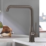 Kitchen tap Deck-mounted material: Brass brushed hard graphite, , color: Grey surface: Brushed Deck-mounted Kitchen tap Deck-mounted material: Brass brushed hard graphite, , color: Grey surface: Brushed Deck-mounted