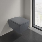 Κάλυμμα λεκάνης soft closing Wrapover quick realise, graphite, χρώμα: Γκρι Καλύμματα