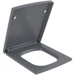 Κάλυμμα λεκάνης soft closing Wrapover quick realise, graphite, χρώμα: Γκρι Καλύμματα