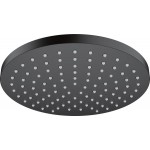 Shower head Wall-mounted / Ceiling-mounted 20x20 material: Brass, style: 1 spray 200, color: Black surface: Matt