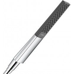 Shower head 1 jet 100 Baton, color: Chrome/Black surface: Glossy Hand showers