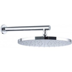 Κεφαλή ντους επίτοιχος τύπος 30x30 από ABS 1 ροής & βραχίονα 35cm, χρώμα: Χρωμέ επιφάνεια: Γυαλιστερή Κεφαλές ντους