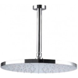 Κεφαλή ντους οροφής 20x20 από ABS 1 ροής & βραχίονα 20cm, χρώμα: Χρωμέ επιφάνεια: Γυαλιστερή Κεφαλές ντους