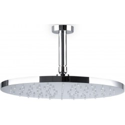 Κεφαλή ντους οροφής 30x30 από ABS 1 ροής & βραχίονα 10cm, χρώμα: Χρωμέ επιφάνεια: Γυαλιστερή Κεφαλές ντους