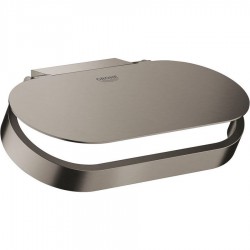 Χαρτοθήκη σκεπαστή από ορείχαλκο brushed hard graphite, χρώμα: Γκρι επιφάνεια: Βουρτσισμένη