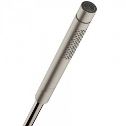 Τηλέφωνο ντους 2 ροών stainless steel optic, χρώμα: Χρωμέ επιφάνεια: Βουρτσισμένη