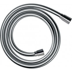 Σπιράλ 160cm από ABS με δύο κωνικά παξιμάδια, stainless steel optic, χρώμα: Χρωμέ επιφάνεια: Γυαλιστερή Σπιράλ τηλεφώνου