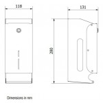 Χαρτομαντηλοθήκη 28x11,8x13,1, stainless steel από inox, χρώμα: Χρωμέ επιφάνεια: Βουρτσισμένη Χαρτομαντηλοθήκες Χαρτομαντηλοθήκη 28x11,8x13,1, stainless steel από inox, χρώμα: Χρωμέ επιφάνεια: Βουρτσισμένη Χαρτομαντηλοθήκες