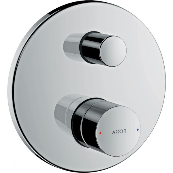 Shower tap Wall-mounted external part 2 way material: Brass mixer With plate without hand shower, hose and holder Stainless Steel Optic, color: Chrome surface: Brushed Wall-mounted - external part