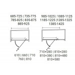 Shower enclosure Linear 100x185 6mm opening surface: Glossy, color: Chrome Linear Shower enclosure Linear 100x185 6mm opening surface: Glossy, color: Chrome Linear