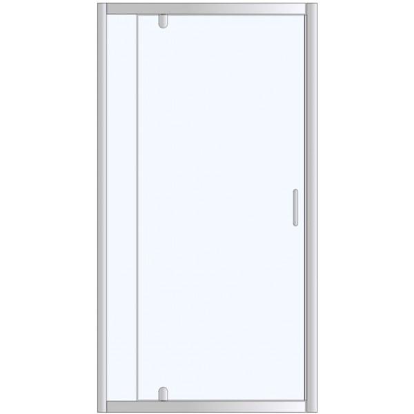 Shower enclosure Linear 100x185 6mm opening surface: Glossy, color: Chrome Linear Shower enclosure Linear 100x185 6mm opening surface: Glossy, color: Chrome Linear