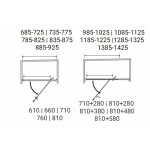 Shower enclosure Linear 130x185 6mm opening surface: Glossy, color: Chrome Linear Shower enclosure Linear 130x185 6mm opening surface: Glossy, color: Chrome Linear