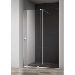 Shower enclosure Linear 150x200 8mm sliding surface: Glossy, color: Chrome Linear