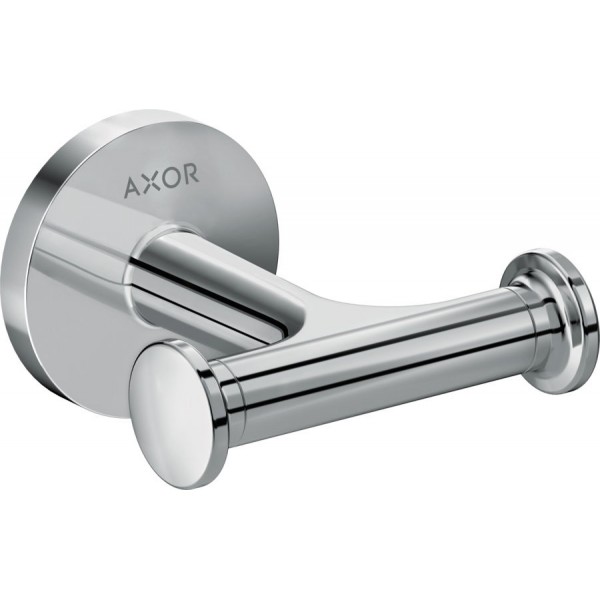 Hook double Flat wall mounted material: Brass, color: Chrome surface: Glossy Hooks Hook double Flat wall mounted material: Brass, color: Chrome surface: Glossy Hooks