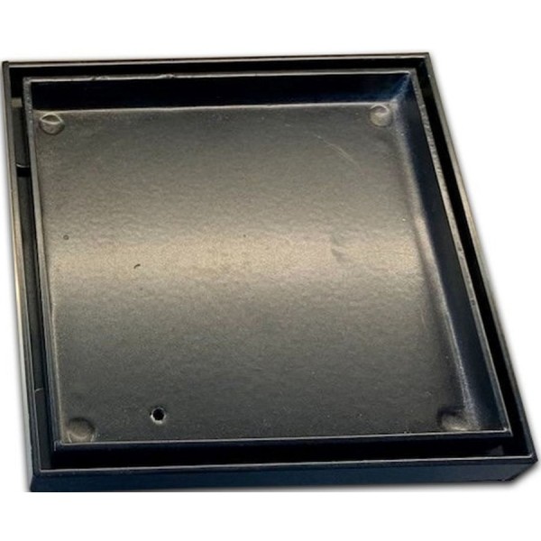 Σχάρα & πλαίσιο από inox 12x12, χρώμα: Μαύρο Σχάρες ντουζιέρας Σχάρα & πλαίσιο από inox 12x12, χρώμα: Μαύρο Σχάρες ντουζιέρας
