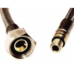 Metal hose 45cm M8x0,75 G3/8'' material: Brass Flexible hose pipe connectors Metal hose 45cm M8x0,75 G3/8'' material: Brass Flexible hose pipe connectors