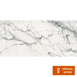 Πλακάκια δαπέδου 120x260 Ιταλίας lucido, 6,5mm, στυλ: μαρμάρου rettificato Α’ διαλογής επιφάνεια: Γυαλιστερή, απόχρωση: Λευκό/Γκρι Πλακάκια φόντο