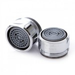 Περλέιτορ (Φίλτρο μπαταρίας) M24x1 & dimmer 5lt/min (σετ 2 τεμαχίων) από ABS, χρώμα: Χρωμέ Περλέιτορ