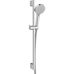 Shower slider rail 65cm material: Brass 100 Vario EcoSmart with hand shower & hose, color: Chrome surface: Glossy Shower slider rails
