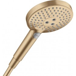 Shower head 3 jets 120 brushed bronze, color: Gold surface: Brushed Hand showers