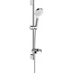 Shower slider rail 65cm material: Brass Vario with hand shower, hose & soap holder, color: Chrome surface: Glossy