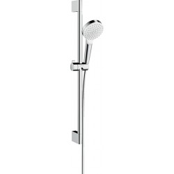 Shower slider rail 65cm material: Brass 6 lt/min Green, with hand shower & hose, color: Chrome surface: Glossy