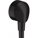 Παροχή στρογγυλή, χρώμα: Μαύρο επιφάνεια: Ματ Παροχές ντους