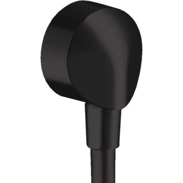 Παροχή στρογγυλή, χρώμα: Μαύρο επιφάνεια: Ματ Παροχές ντους