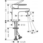 Wash basin tap Deck-mounted material: Brass mixer S size With pop-up waste set 70, color: Chrome surface: Glossy Deck-mounted Wash basin tap Deck-mounted material: Brass mixer S size With pop-up waste set 70, color: Chrome surface: Glossy Deck-mounted