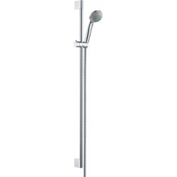 Shower slider rail 90cm material: Brass Vario with hand shower & hose, color: Chrome surface: Glossy