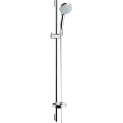 Βέργα ντους 90cm από ορείχαλκο Vario με τηλέφωνο, σπιράλ & σαπουνοθήκη, χρώμα: Χρωμέ επιφάνεια: Γυαλιστερή