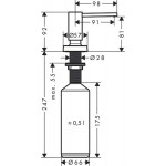 Dispenser 500ml material: Brass surface: Glossy, color: Chrome Dispensers Dispenser 500ml material: Brass surface: Glossy, color: Chrome Dispensers