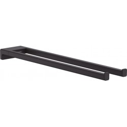 Towel 44,5cm Perpendicular double material: Brass, color: Black surface: Matt