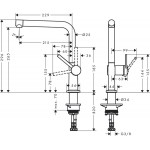 Kitchen tap Deck-mounted material: Brass, color: Chrome surface: Glossy Deck-mounted Kitchen tap Deck-mounted material: Brass, color: Chrome surface: Glossy Deck-mounted