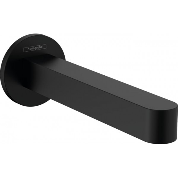 Spout (Nozzle) 18,9cm Wall-mounted material: Brass, color: Black surface: Matt Bath spouts Spout (Nozzle) 18,9cm Wall-mounted material: Brass, color: Black surface: Matt Bath spouts