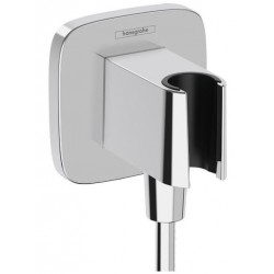 Shower holder Fixed With Outlet elbow material: Brass, color: Chrome surface: Glossy