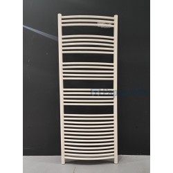 Heated towel rack 60x150 material: Steel RAL1013, color: White surface: Glossy