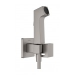 Bidet system external part Mixing material: Brass, color: Dark Grey surface: Brushed Wall-mounted bidet hand shower systems Bidet system external part Mixing material: Brass, color: Dark Grey surface: Brushed Wall-mounted bidet hand shower systems