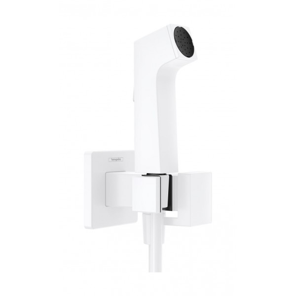 Bidet system external part Mixing material: Brass, color: White surface: Matt Wall-mounted bidet hand shower systems Bidet system external part Mixing material: Brass, color: White surface: Matt Wall-mounted bidet hand shower systems