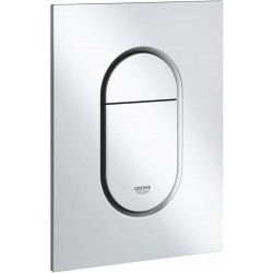 Flush wall plates for concealed cistern dual flush valve material: ABS Pneumatic, color: Chrome surface: Matt Flush plates