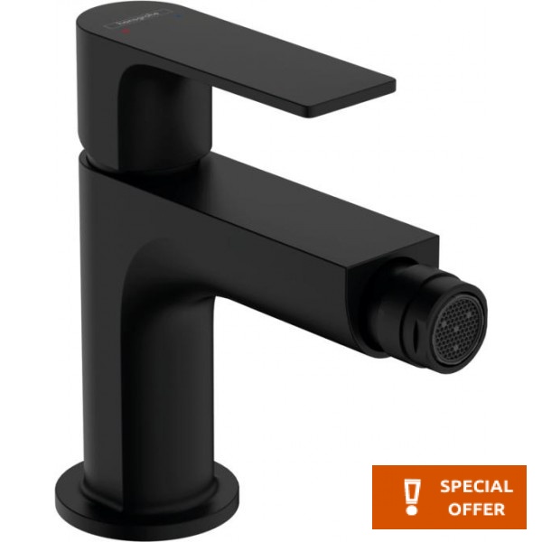 Bidet mixer material: Brass, color: Black surface: Matt Deck-mounted Bidet mixer material: Brass, color: Black surface: Matt Deck-mounted