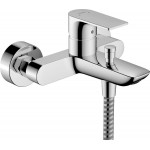Bathtub tap Wall-mounted exposed material: Brass without hand shower, hose and holder mixer, color: Chrome surface: Glossy Wall-mouned exposed
