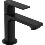 Wash basin tap Deck-mounted material: Brass mixer With pop-up waste set Μ size 80, coolstart, color: Black surface: Matt Deck-mounted Wash basin tap Deck-mounted material: Brass mixer With pop-up waste set Μ size 80, coolstart, color: Black surface: Matt Deck-mounted
