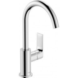 Wash basin tap Deck-mounted L size material: Brass mixer With pop-up waste set 210, color: Chrome surface: Glossy Deck-mounted