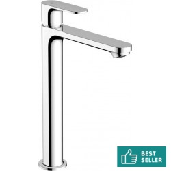 Wash basin tap Deck-mounted for free-standing washbasin material: Brass mixer With pop-up waste set 240, coolstart, color: Chrome surface: Glossy Deck-mounted