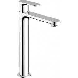 Wash basin tap Deck-mounted for free-standing washbasin material: Brass mixer With pop-up waste set 240 CoolStart EcoSmart+, color: Chrome surface: Glossy