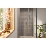 Shower tap Wall-mounted external part 1 way material: Brass mixer With plate without hand shower, hose and holder, color: Chrome surface: Glossy Wall-mounted - external part Shower tap Wall-mounted external part 1 way material: Brass mixer With plate without hand shower, hose and holder, color: Chrome surface: Glossy Wall-mounted - external part